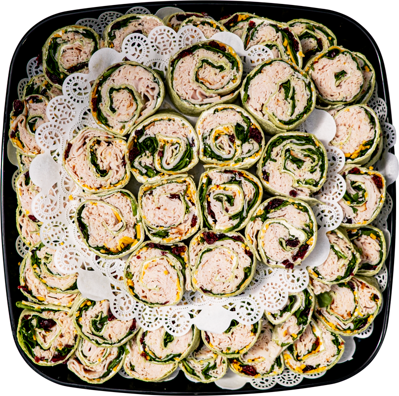 Turkey Cranberry Spinach Pinwheels